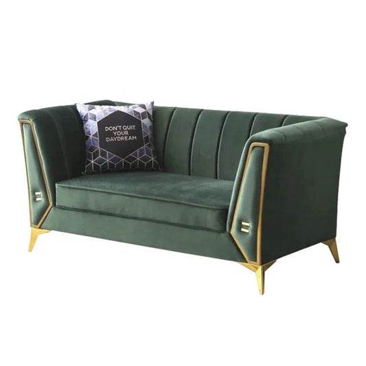 American Design 3 Seater Sofa Fabric Velvet I Shaped Modular Luxury Sofas