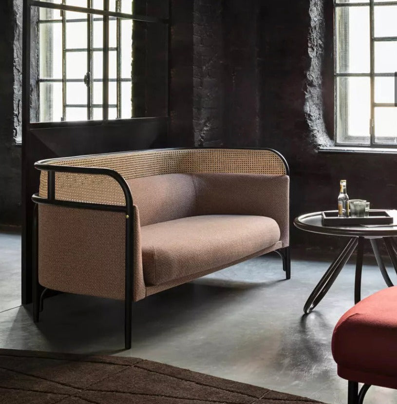 Solid Wood Sofa Set Japanese Krafted Luxury Sofa Wooden Rattan Furniture