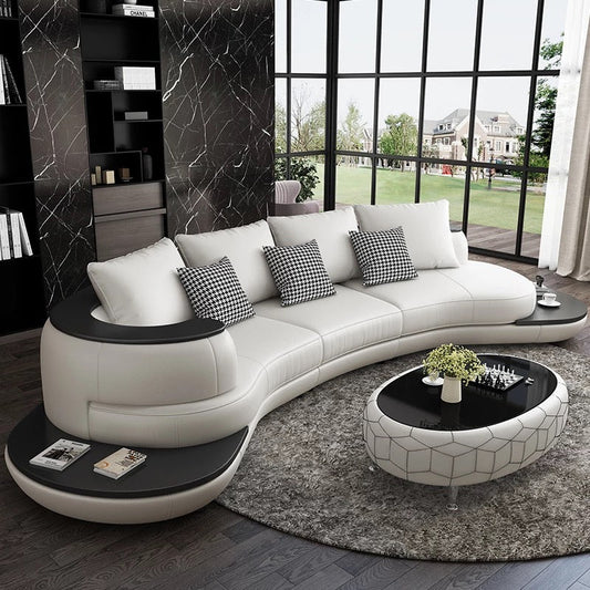 Muebles de sala de estar, fundas de lujo italianas para Ministerio del Interior, juegos de sofás comerciales 
