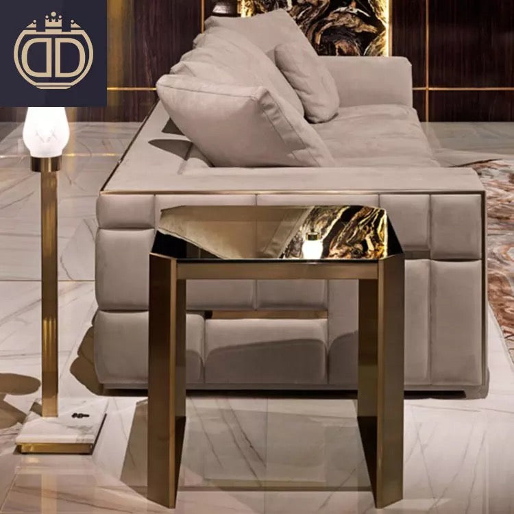 Italian Modern Living Room Sofa Set Luxury Furniture 3+2+1 Seater Corner Couch