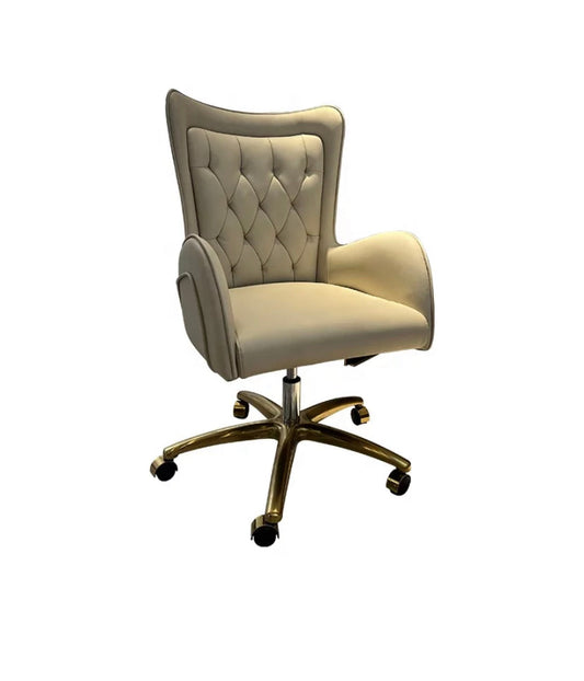 Chaise de bureau chaise en cuir pivotante pour ordinateur confortable