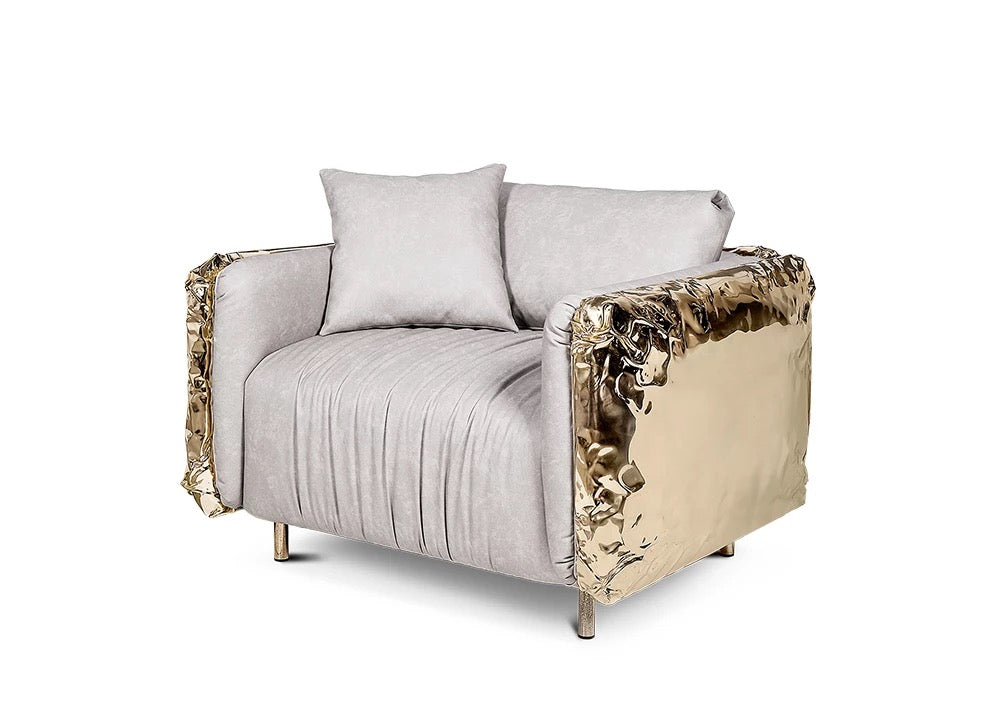 Couch Sofa Set Classic Villa High Quality Furniture Gold Italian Luxury Genuine Leather Sofa
