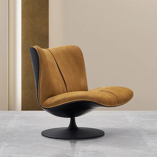 Panton Chair Design Chaise pivotante de marque en tissu cuir