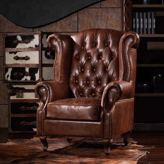 Home Office Design Antique Luxury Leisure Chesterfield Chair