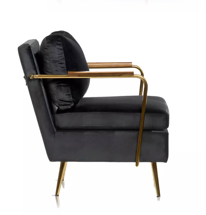 Accent Chair Modern Design Upholstery Fabric Armchair