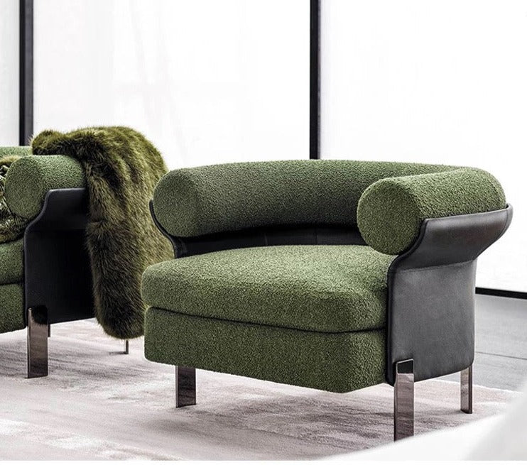 Armchair Fabric Lounge Leisure Living Room Fauteuil Furniture Armchairs