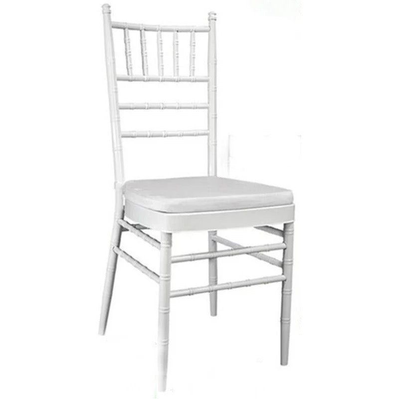 Chaise d'événement en acrylique, or clair, blanc, Chivari, chaises d'hôtel pour événements 