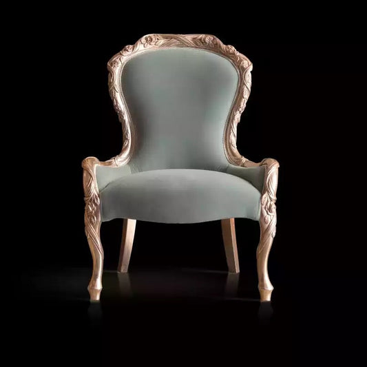 French Design Dining Chairs Solid Wood European Luxury Style Dining Room Furniture