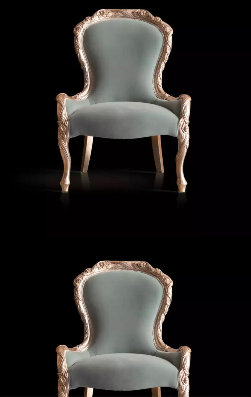 Chaise de salle à manger en bois, meubles de luxe en bois massif de Style européen
