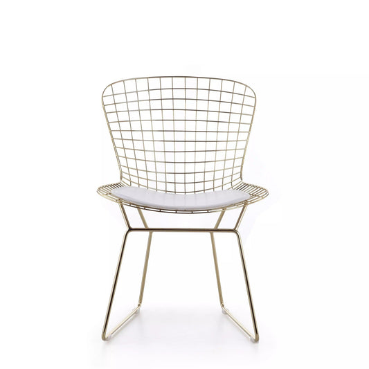 Chaise de salle à manger en acier inoxydable doré de haute qualité, cuir PU de luxe moderne Esszimmerstuhl 