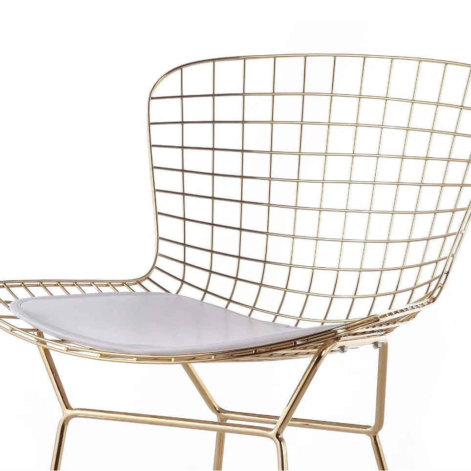 Chaise haute de Bar à manger, Design en cuir doré, chaise de Restaurant à domicile en acier inoxydable 