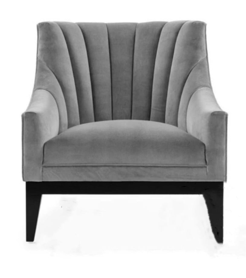 Wing Chair New Velvet Fabric Single Sessel Living Room Modern Leisure Solid Wood Wing Chairs