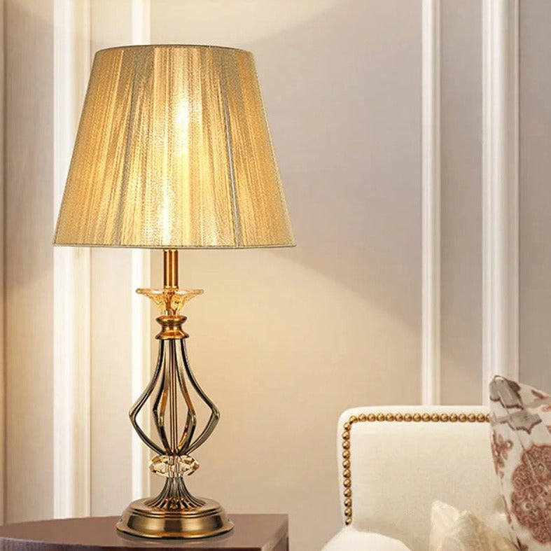 Floor Lamp Crystal Bedside Table Lamps American Luxury Reading Lamps