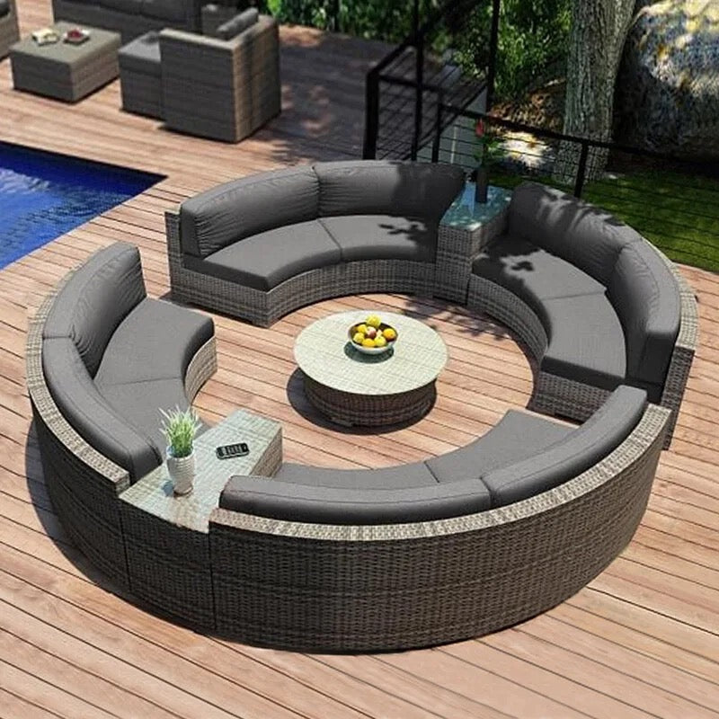 Outdoor Furniture High Quality Hand Made Rattan Furniture Garden Sofa Sets