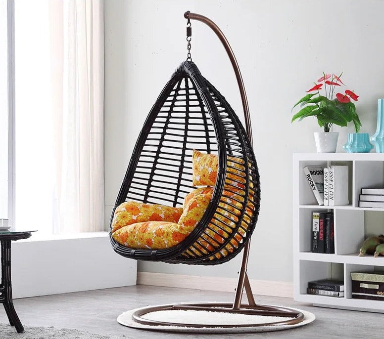 Outdoor - Indoor Furniture Rattan Chair Bird's Nest Hanging Chair Swing Living Room Balcony Hanging Basket