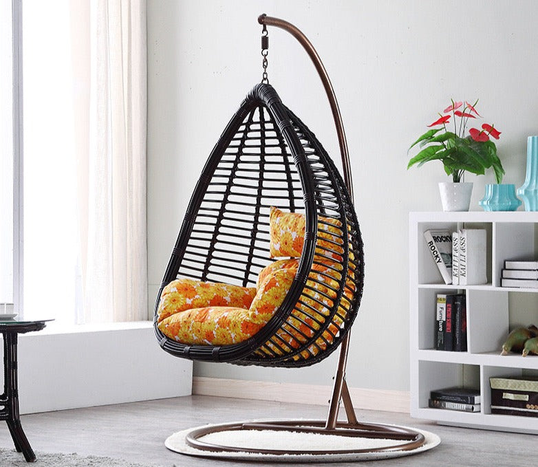 Outdoor - Indoor Furniture Rattan Chair Bird's Nest Hanging Chair Swing Living Room Balcony Hanging Basket