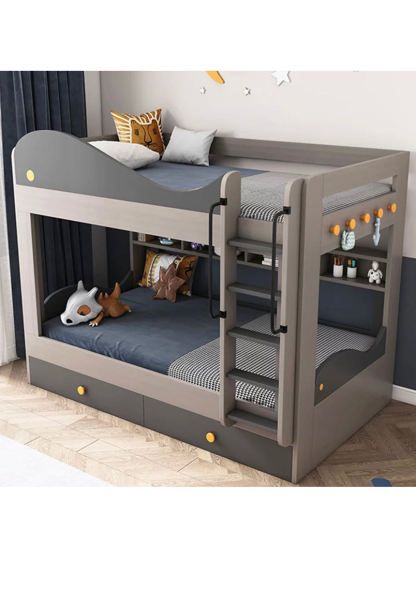 Lits enfants lit superposé moderne pour enfants meubles de luxe avec tiroir de rangement simple Kinder superposé Bett 