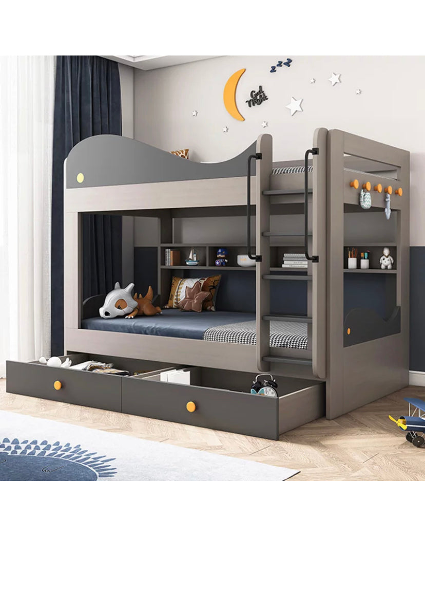 Lits enfants lit superposé moderne pour enfants meubles de luxe avec tiroir de rangement simple Kinder superposé Bett 