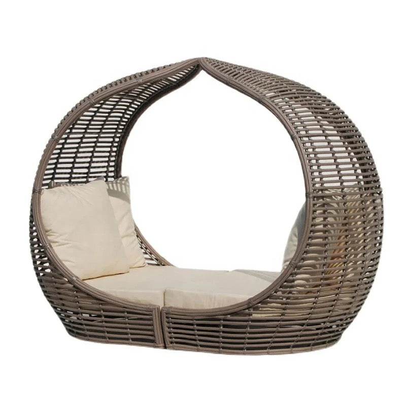 Otdoor Furniture Set New Design Round Rattan Garden Nest Bed Furniture