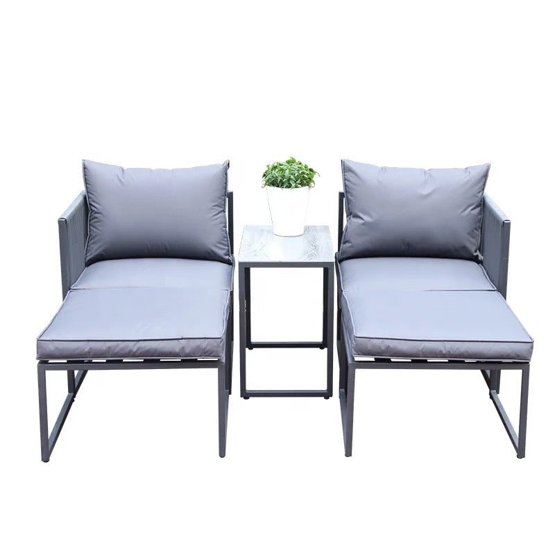 Outdoor Furniture Lightweight Modern Garden 5Pcs Sofa Set Basic Style Rattan Wicker Balcony Sets