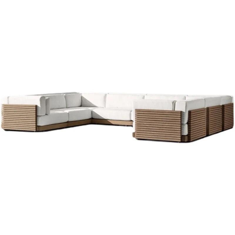Luxury Outdoor Furniture Designer Dreamhause Teak Wood Sofa Set Villa Courtyard Terrace Garden Leisure Solid Wooden Furniture