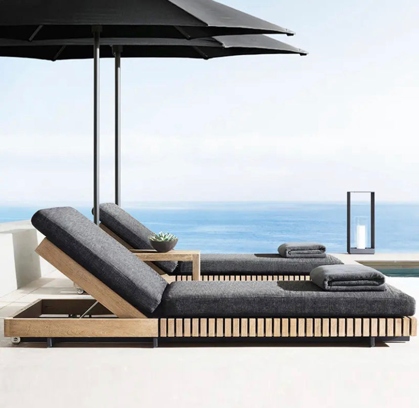 Mobilier d'extérieur de luxe Designer Dreamhause ensemble de canapé en bois de teck Villa cour terrasse jardin loisirs meubles en bois massif 