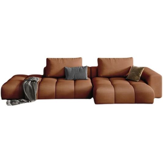 Canapé en forme de L de haute qualité pour salon, canapés en tissu de conception moderne 