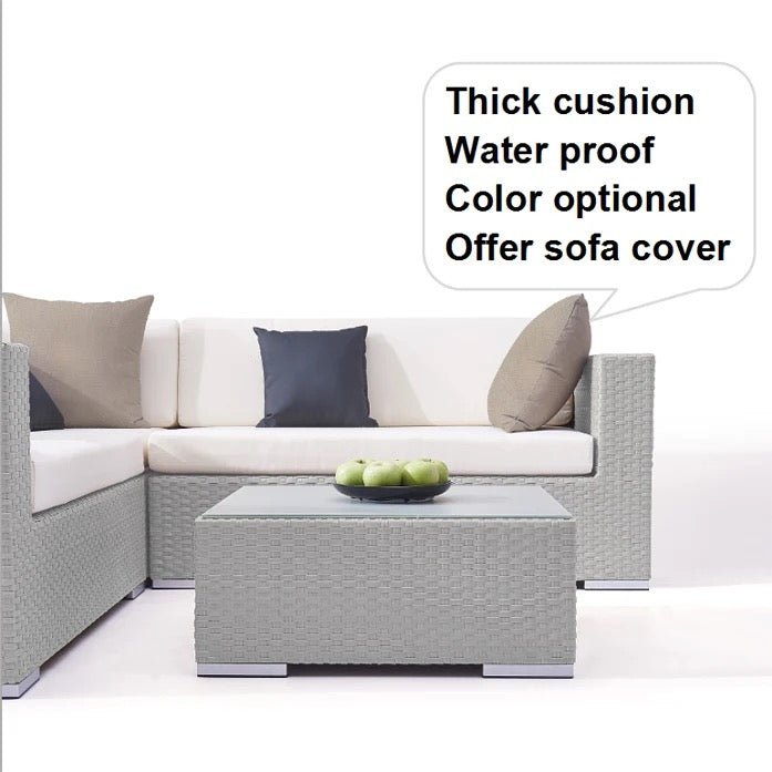 Outdoor Furniture Luxury Modern Waterproof Wicker Rattan Garden Balcony Furniture Sets
