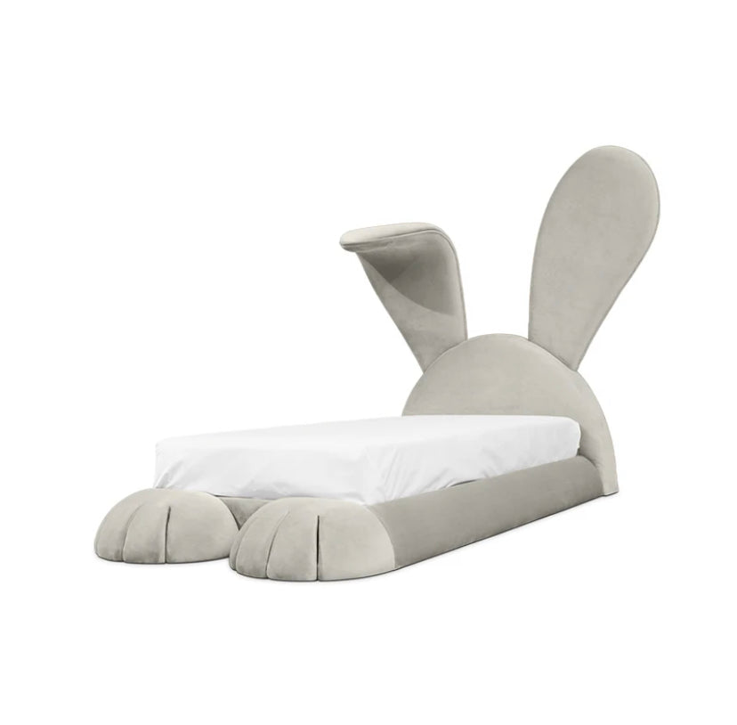 Kids Bed Set High Quality Velvet Cute Bunny Children's Bedroom Bed Set