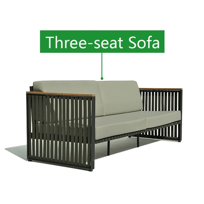 Outdoor Furniture Patio Aluminum Alloy High Quality Rattan Garden Sofa Set