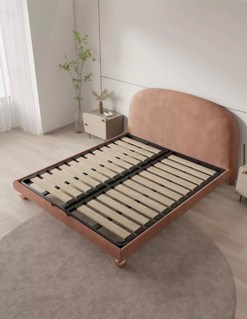 Lits doubles Style moderne coton lin tissu éponge Betten meubles de maison chambre lit 
