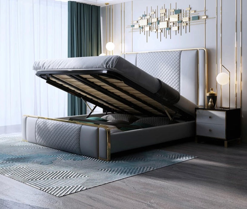 King Size Beds Italian Bedroom Furniture King Size Bett Modern Latest Europe Design Leather Luxury Beds