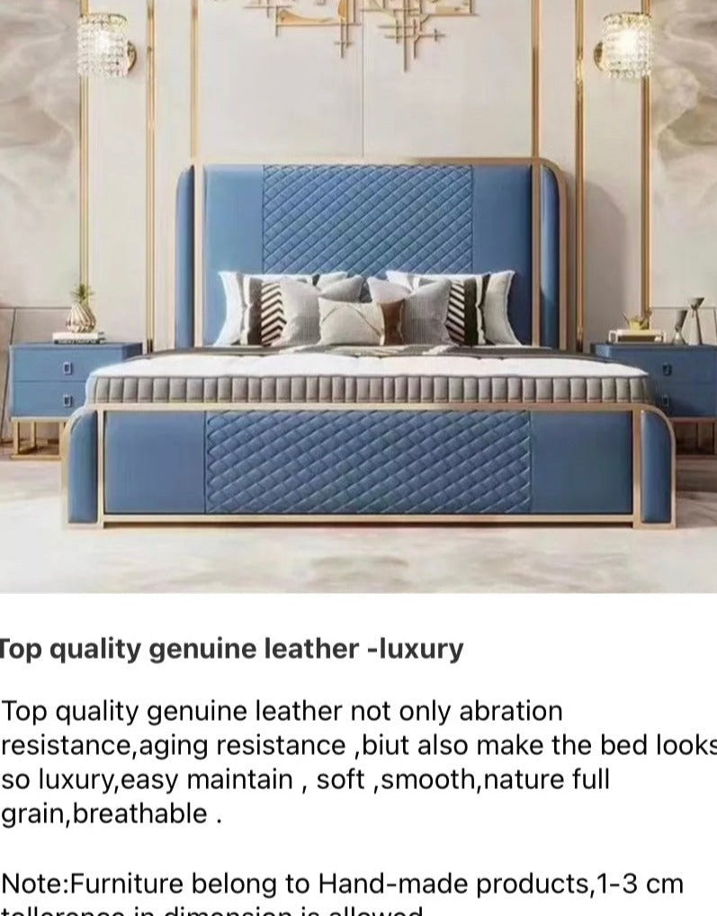 King Size Beds Italian Bedroom Furniture King Size Bett Modern Latest Europe Design Leather Luxury Beds