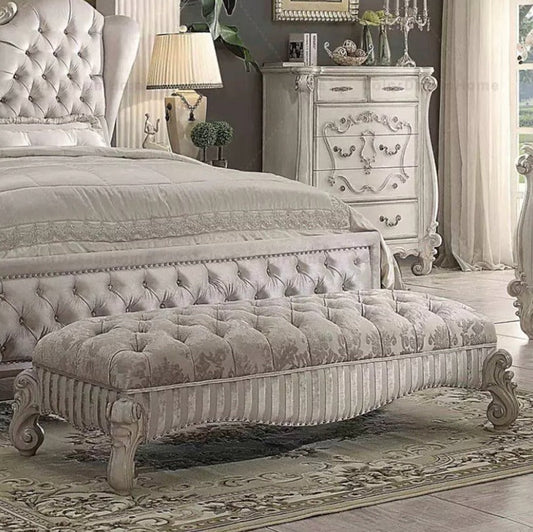 Victory Bed Bench Luxury Antique Bedroom Bench For Master Bedroom