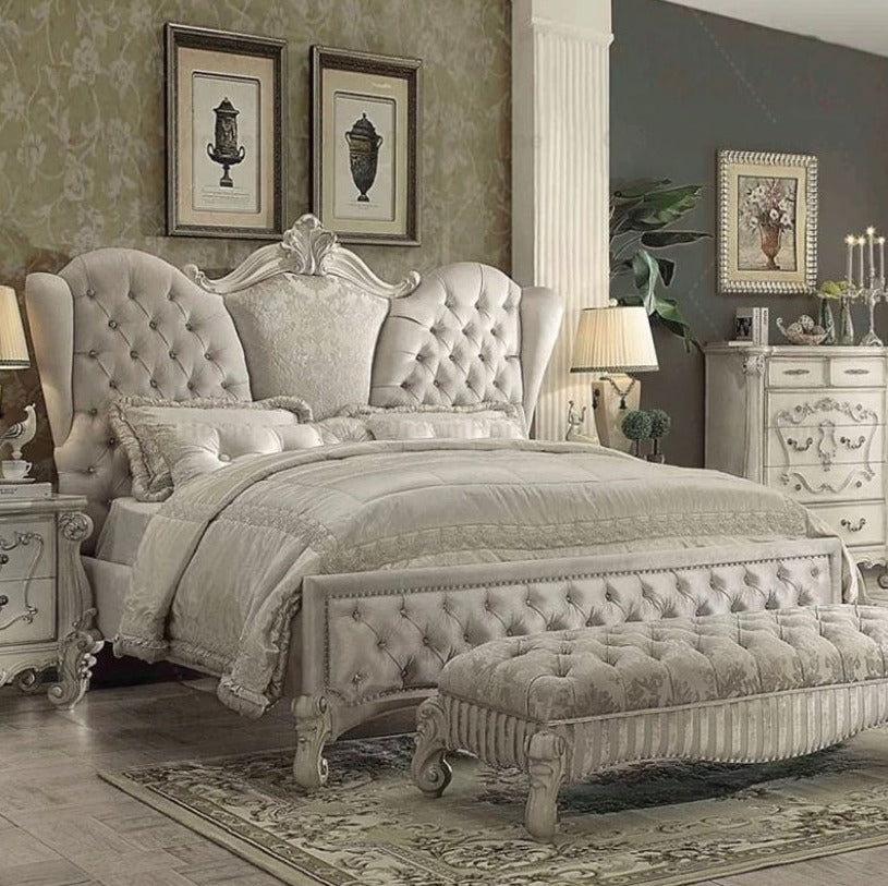 Banc de lit Victory Banc de chambre à coucher antique de luxe pour chambre principale 