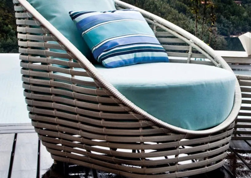 Outdoor Furniture Nordic Courtyard Rattan Weave Sofa Balcony Garden Terrace Furniture