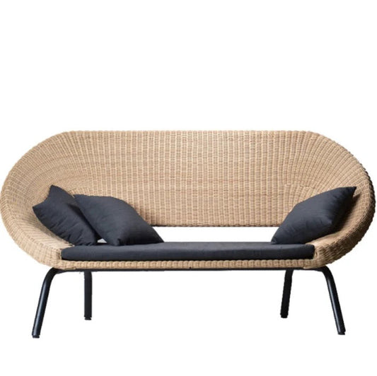 Outdoor Furniture High Quality Nordic Wood Rattan Balcony Garden Design Furniture Set