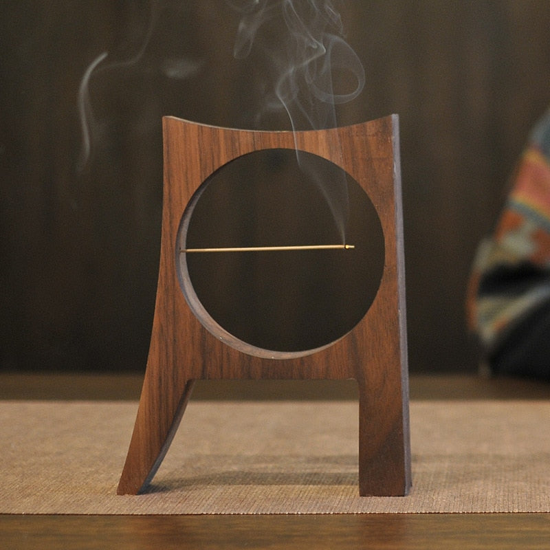 Incense Burner Holder Wood 