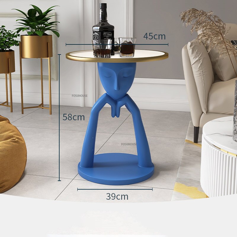 Nordic Luxury Coffee Table Living Room Couchtisch Side Round Table