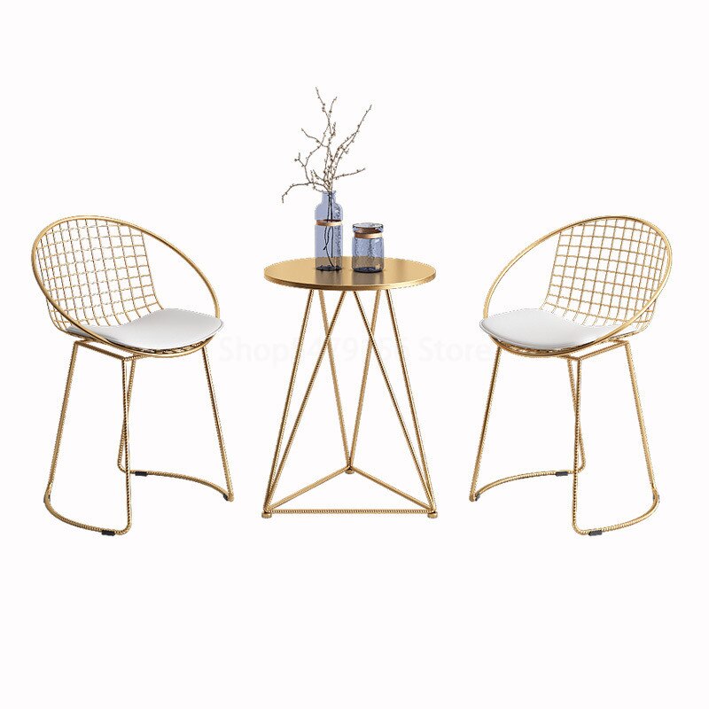 Round Chair Small Round Tables and Chairs Modern Dining Chair Balcony Leisure Sets