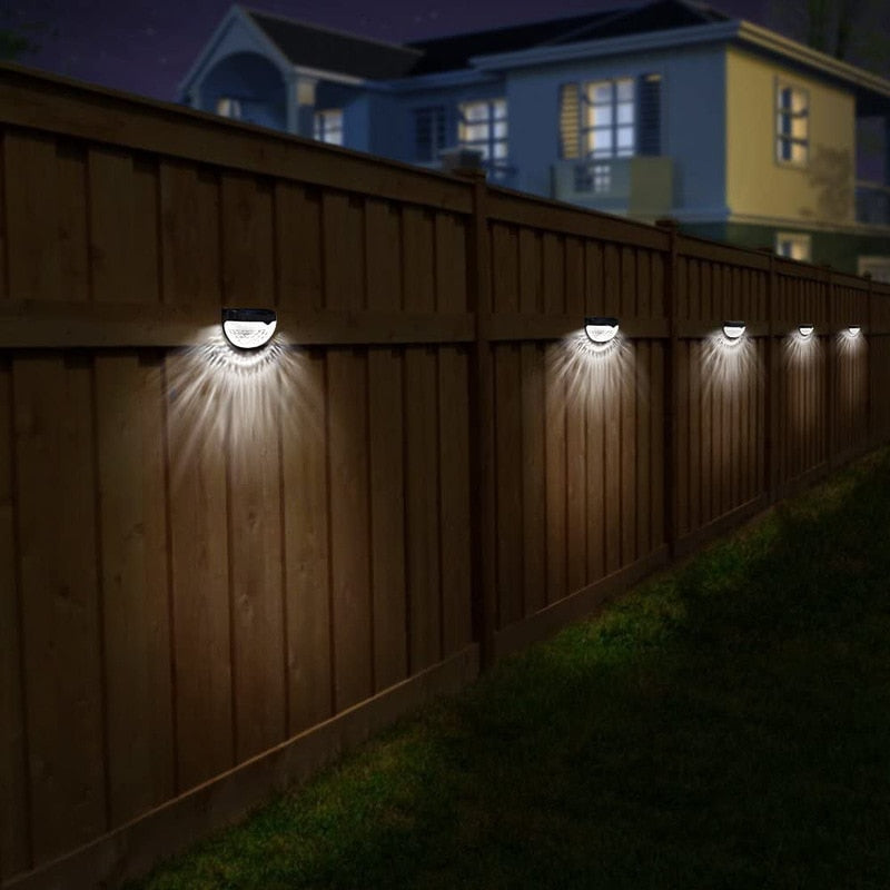 Wall Lamps Solar Light Outdoor Light Control Induction Solar Fence Wall Lights