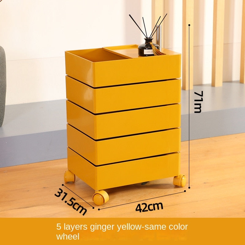 Bedside Cabinet Bedroom Bedside Nachttisch 360 Rotating Storage Nightstands