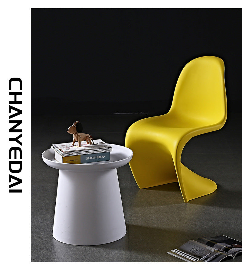 Pandong Chair Plastic Leisure Chair S Type Designer Dining Chairs