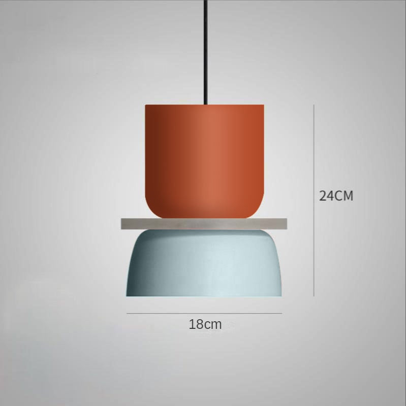 Pendant Light Led Nordic Hanging Suspension Bedside Macaron Pendant Lights