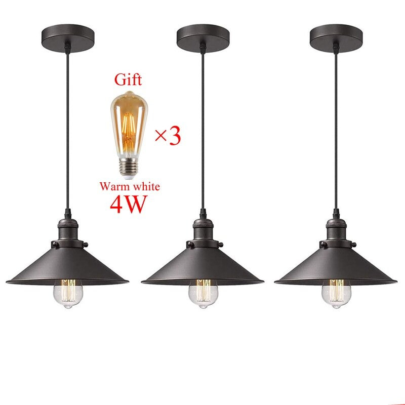 Lampe suspendue Vintage Loft rétro, éclairage suspendu, Base E27, Edison