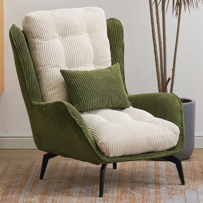 Wing Chair Nordic Flannel Living Room Retro Personality Designer Light Wing Chairs