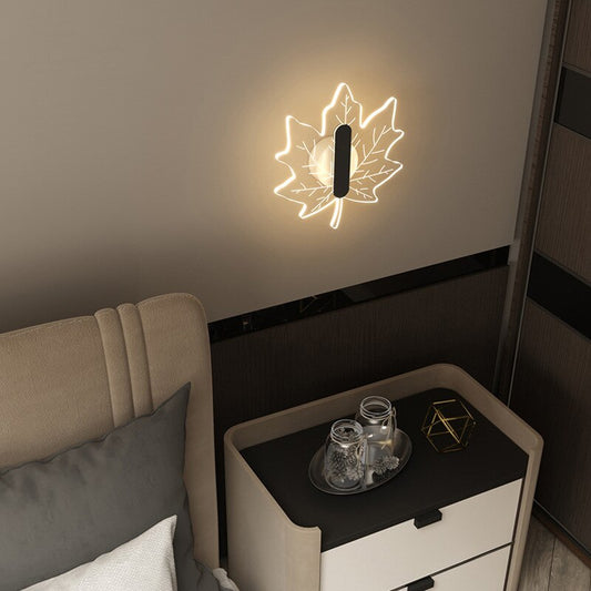 Wall Lamps Bedside Lighting Modern Sconce Maple Leaf Corridor Lights