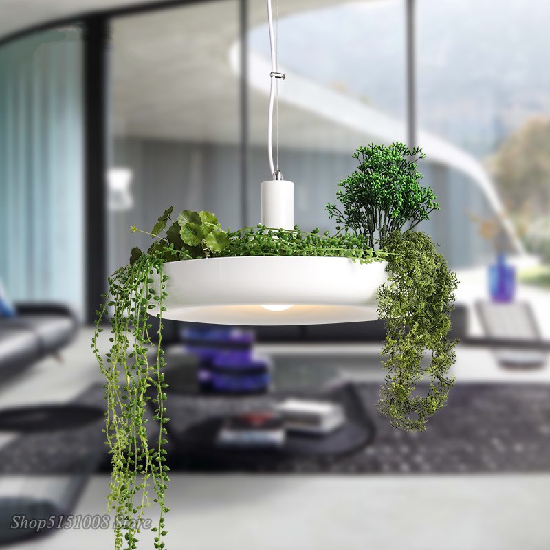 Pendant Light Nordic Plant DIY Led Lights Flower Pot Hanging Pendant Lights