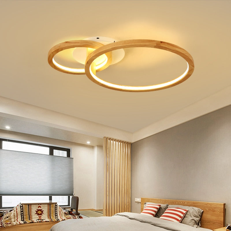 Pendant Light LED Solid Hanging Wood Pendant Lights