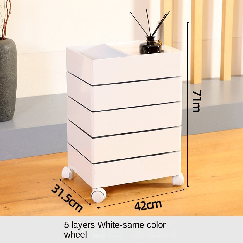 Bedside Cabinet Bedroom Bedside Nachttisch 360 Rotating Storage Nightstands